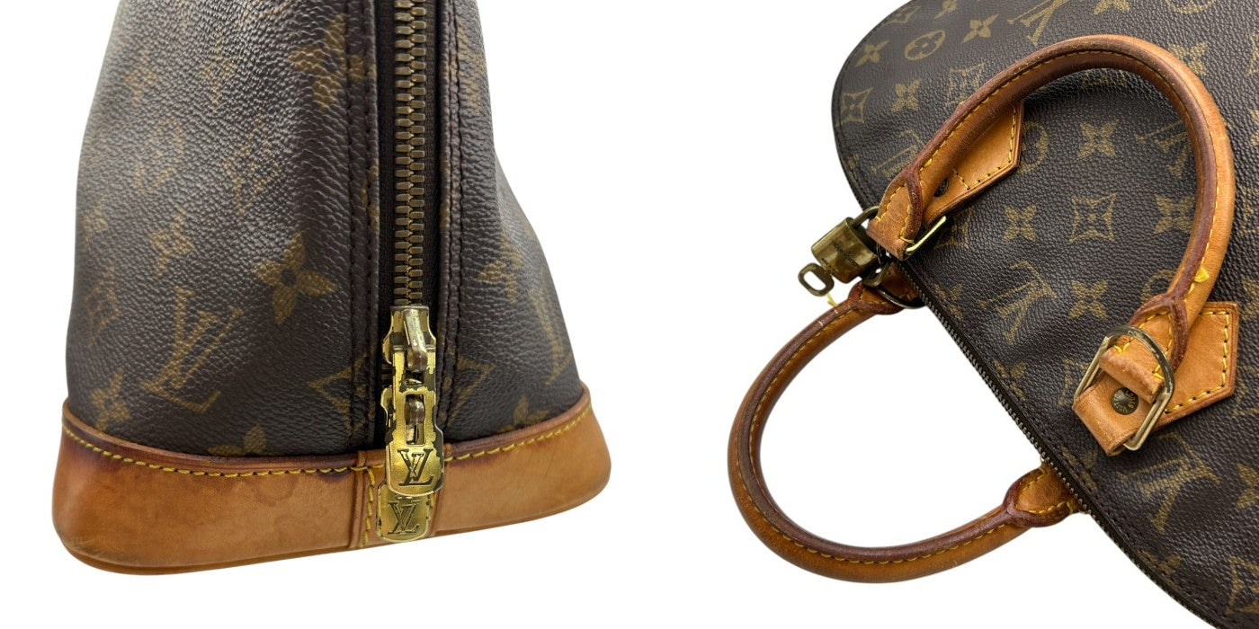 LOUIS VUITTON ルイヴィトン アルマPM 旧型 ハンドバッグ モノグラム M51130 鞄 ブランド レディース 鍵付 中古 W４