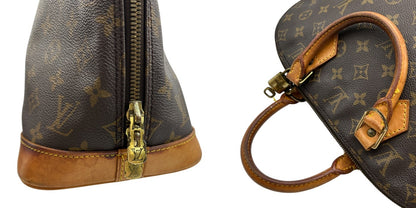 LOUIS VUITTON ルイヴィトン アルマPM 旧型 ハンドバッグ モノグラム M51130 鞄 ブランド レディース 鍵付 中古 W４