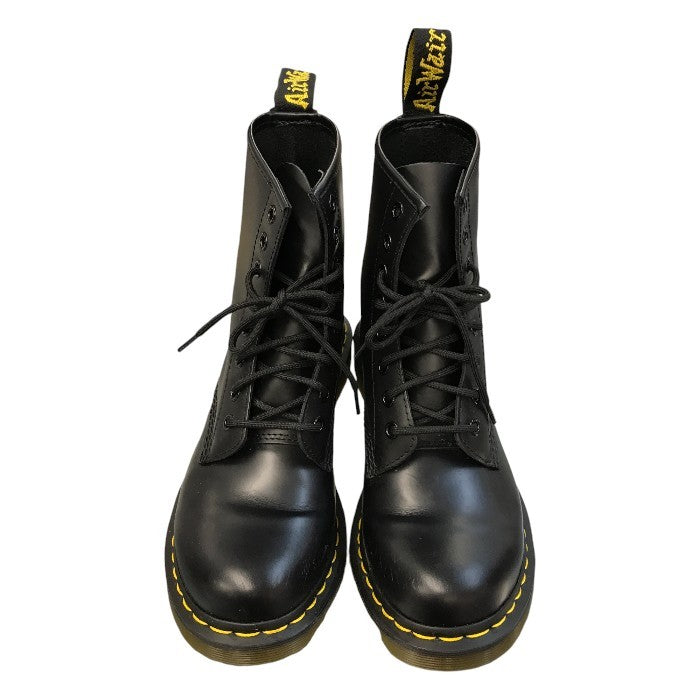 Dr.Martens ドクターマーチン 8ホールブーツ レディース レザー レースアップ 定番 ブラック UK6(25cm) 11821 中古 T1