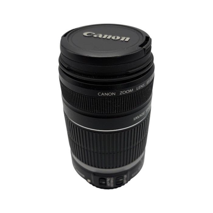 ジャンク品 Canon キヤノン 望遠ズームレンズ EF-S 55-250mm 1:4-5.6 IS カメラ用品 ズーム 撮影 カメラ用品 ズーム 撮影 中古 W４