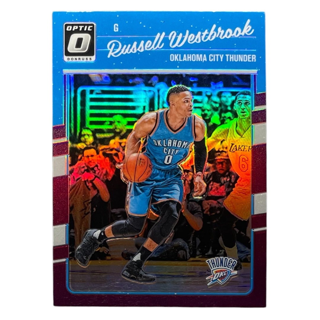 PANINI NBAカード DONRUSS OPTIC PRIZM RUSSELL WESTBROOK OKLAHOMA CITY THUNDER #145 中古 IT2
