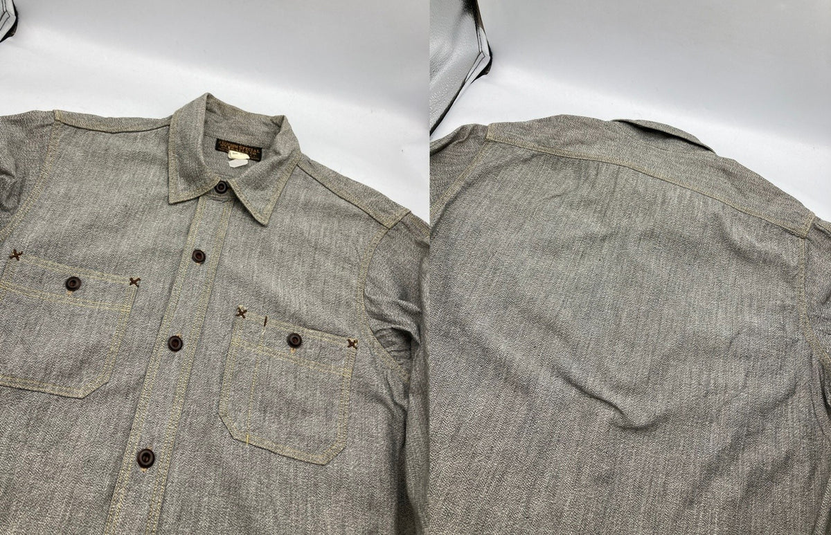 FREEWHEELERS フリーホイーラーズ Neal シャンブレー ワークシャツ サイズ15 メンズ 中古 D4