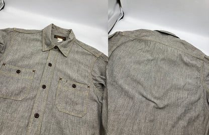 FREEWHEELERS フリーホイーラーズ Neal シャンブレー ワークシャツ サイズ15 メンズ 中古 D4