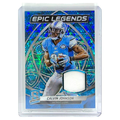 PANINI NFLカード SPECTRA PRIZM CALVIN JOHNSON DETROIT LIONS /75 #ELM-9 中古 IT1