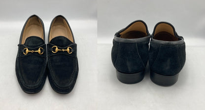 GUCCI グッチ スウェード ホースビットローファー サイズ 8 1/2 レディース 中古 D4