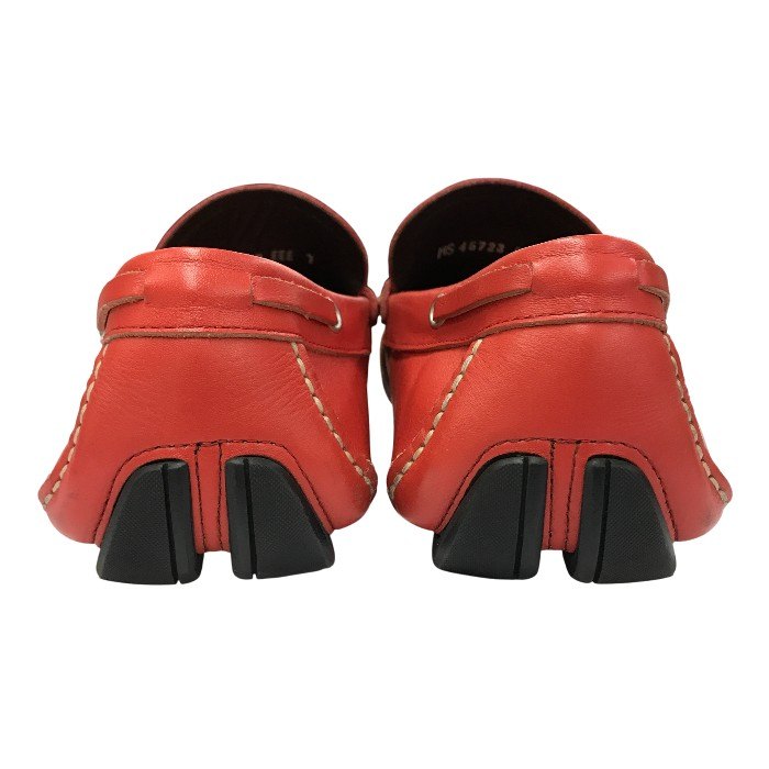 FERRAGAMO フェラガモ ドライビングシューズ メンズ ガンチーニ ローファー レッド 7サイズ MS45723 中古 T1
