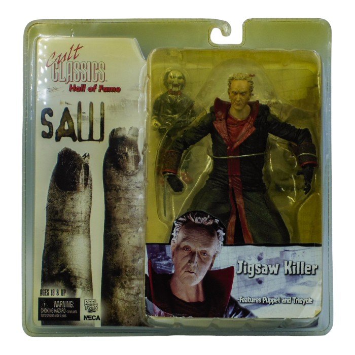 未開封品 NECA Cult CLASSICS Saw Jigsaw Killer 18cm Figure Human Head From Saw 2 中古 a1