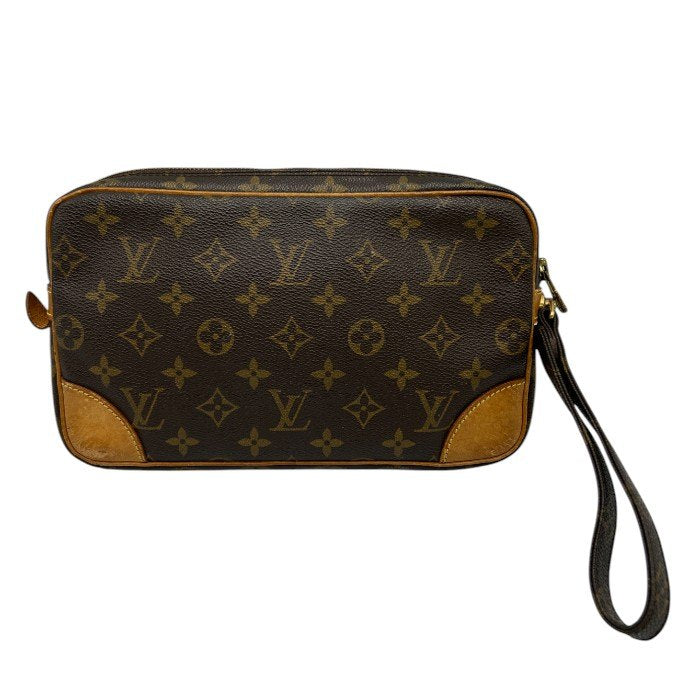LOUIS VUITTON ルイヴィトン モノグラム マルリードラゴンヌ M51825 セカンドバッグ クラッチバッグ ブランド メンズ レディース 中古 W４