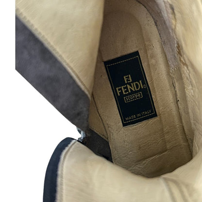 FENDI フェンディ ズッカ ブーツ 39(約26cm) 靴 シューズ ブランド レディース 中古 W1