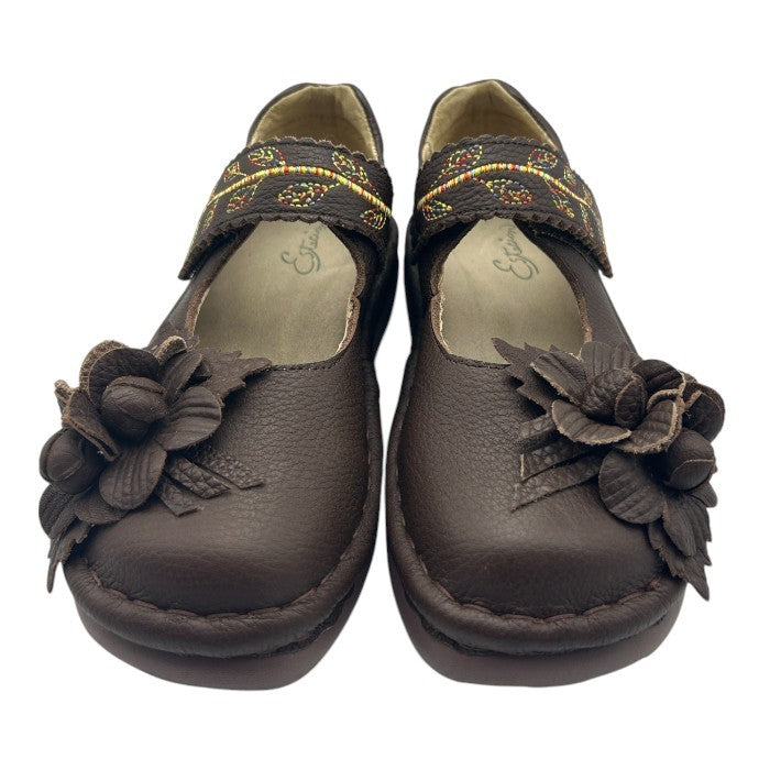 Estacion エスタシオン 立体フラワー 本革 パンプス M (23.0～23.5cm相当) レザー 靴 シューズ レディース 中古 W４