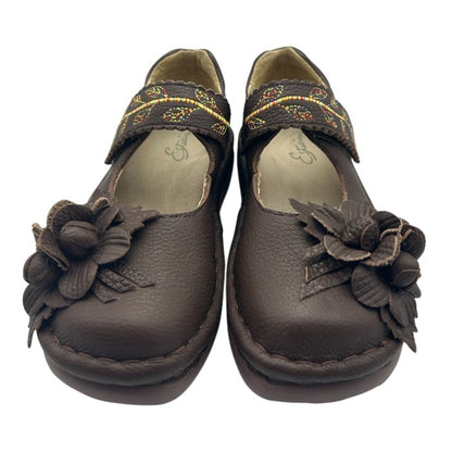 Estacion エスタシオン 立体フラワー 本革 パンプス M (23.0～23.5cm相当) レザー 靴 シューズ レディース 中古 W４