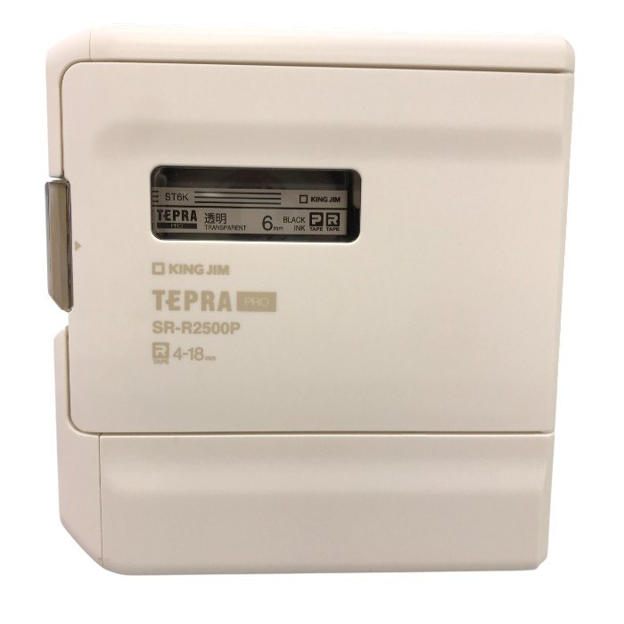 キングジム ラベルプリンター スマホ専用 「テプラ」PRO SR-R2500P (対応ラベル幅:4-18mm幅) 中古 Y1