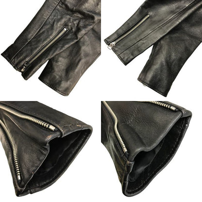 Schott ショット 217US SHEEP ONESTAR ライダースジャケット メンズ シープ ワンスター ダブル レザーブラック 40サイズ 7823950093 中古 T1