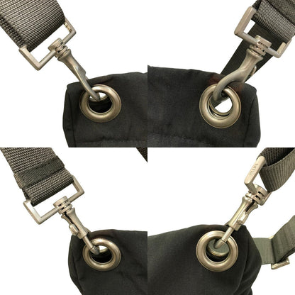 PRADA プラダ スポーツ ショルダーバッグ ユニセックス ナイロン 斜め掛け 大容量 グレー 4VA120 中古 T1