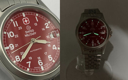 SWISS MILITARY スイスミリタリー 25石 裏スケルトン オートマティック 腕時計 5584 中古 D4