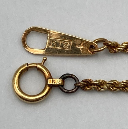K18/750刻印 Dutch Clog ダッチクロッグ シューズ ネックレス 中古 D4
