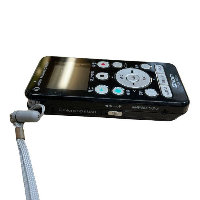 山善 YAMAZEN キュリオム AM/FM ラジオボイスレコーダー YVR-R600 ブラック ラジオ FM AM 録音 家電 中古 W４