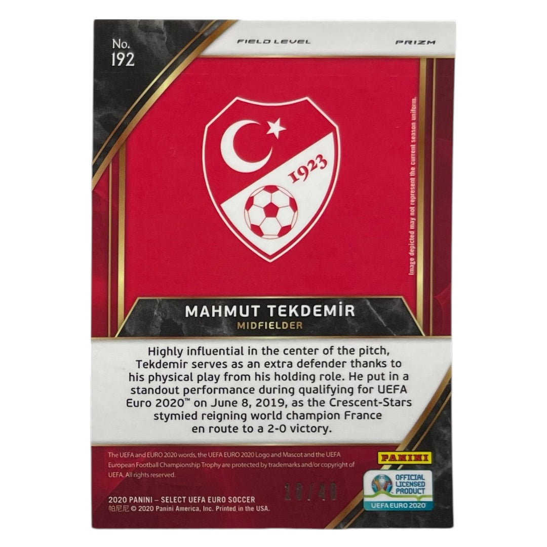 PANINI サッカーカード SELECT UEFA EURO PRIZM MAHMUT TEKDEMIR TURKEY /49 #192 中古 IT2