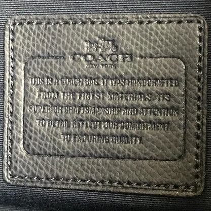 COACH コーチ ラグジュアリー クロスグレーン レザー プリーテッド レザー ハンドバッグ F34680 レディース ネイビー ブランド レディース 鞄 ショルダー 2WAY 中古 WK1