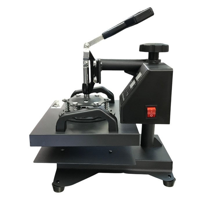 ヒートプレスマシン ブラック 熱転写 プレス機 デジタル制御 回転式アーム 23×30cm 中古 T1