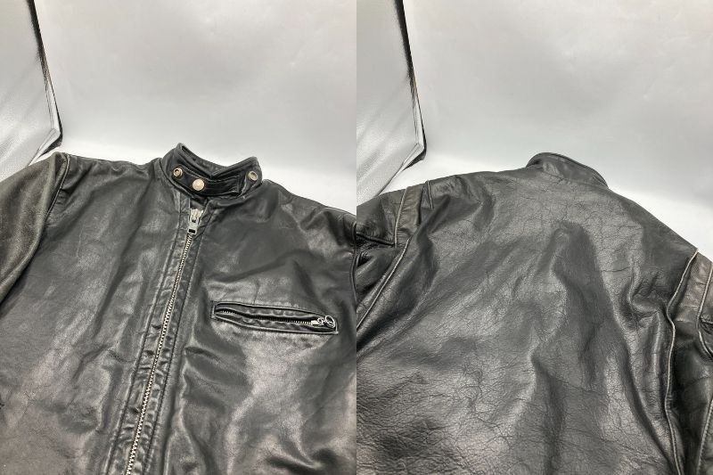 Schott ショット シングルライダース レザージャケット ボアライナー付 07203 サイズ36 中古 D4