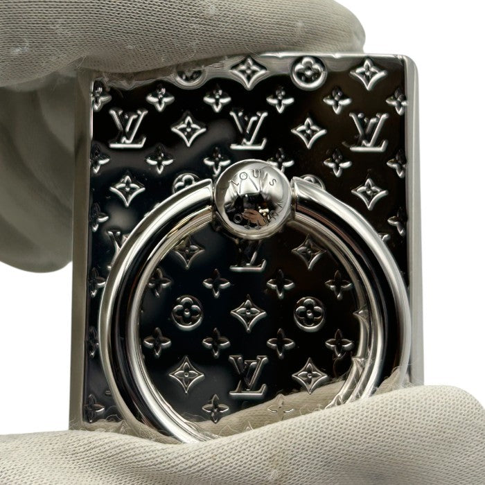LOUIS VUITTON ルイヴィトン サポートテレフォン フォンリング スマートフォン アクセサリー M67285 シルバー スマホリング ブランド モノグラム 中古 W４