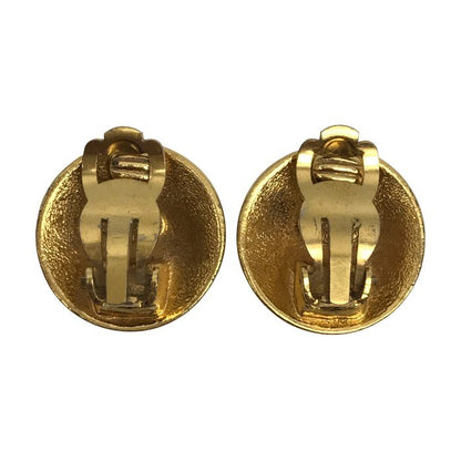 CHANEL シャネル イヤリング レディース クラウン ココマーク ラウンド ヴィンテージ ゴールドカラー 中古 T1