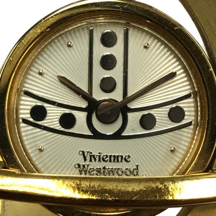 Vivienne Westwood ヴィヴィアンウエストウッド 腕時計 レディース クォーツ アナログ サークルオーブ 金属ベルト ゴールド VW-77A3 中古 T1