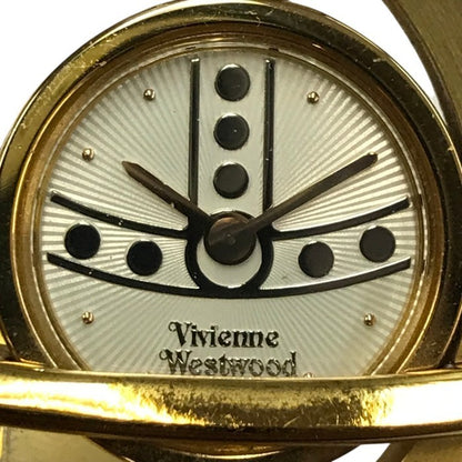 Vivienne Westwood ヴィヴィアンウエストウッド 腕時計 レディース クォーツ アナログ サークルオーブ 金属ベルト ゴールド VW-77A3 中古 T1