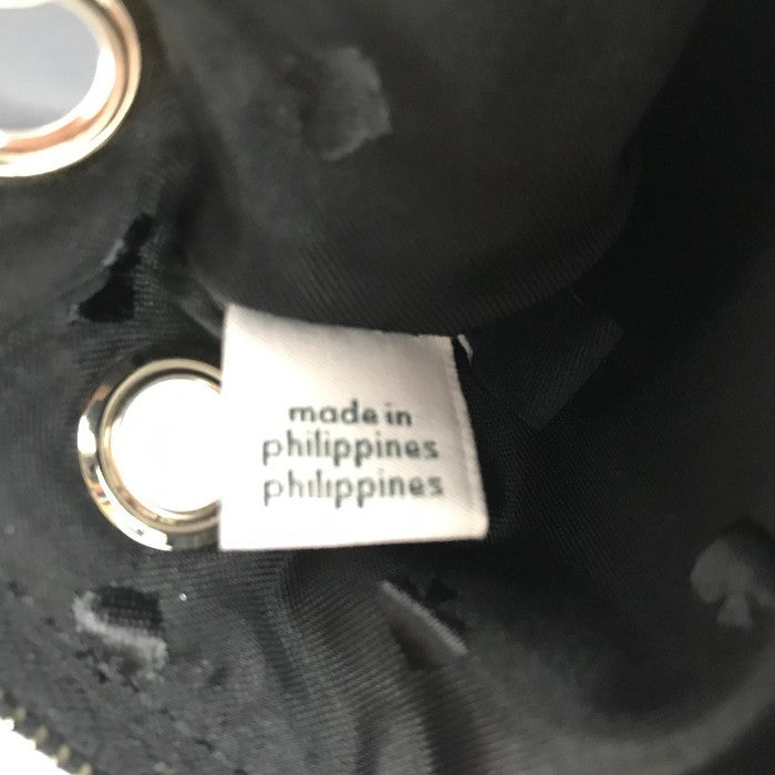 Kate Spade ケイトスペード ドーン トリプルポーチ レディース 3連 ナイロン シンプル ブラック WLRU5377 中古 T1
