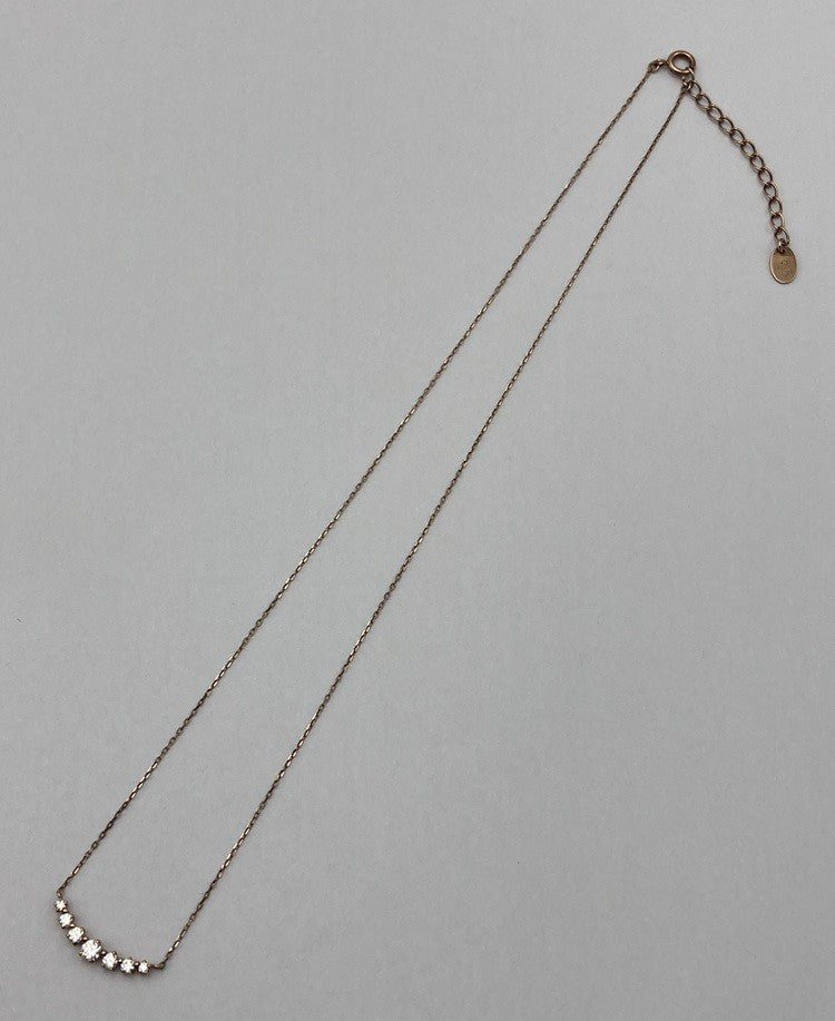 4℃ ヨンドシー シルバー 7石 ネックレス 中古 D4