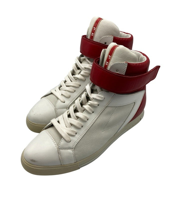 PRADA プラダスポーツ レザー ハイカットスニーカー 3T5743 サイズ37 1/2 レディース 中古 D4