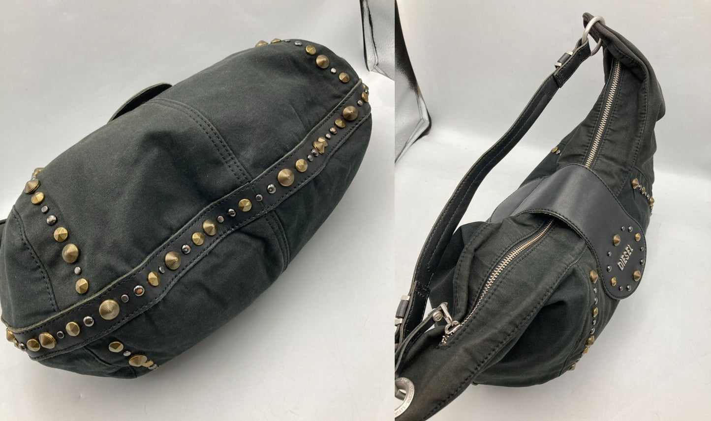 DIESEL ディーゼル スタッズ 2WAY ショルダーバッグ 中古 D4