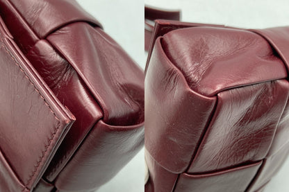 BOTTEGA VENETA CANDY CASSETTE  ボッテガヴェネタ キャンディカセット ショルダーバッグ バーガンディ 中古 D4