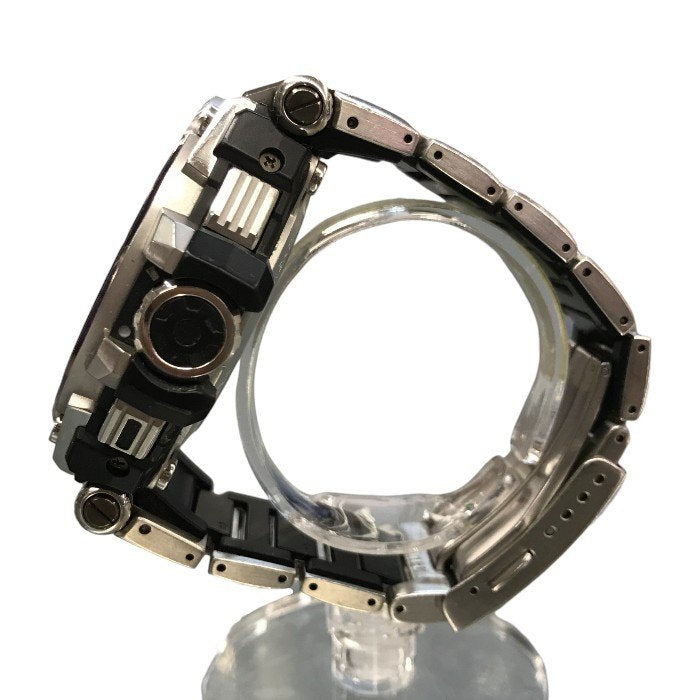 CASIO G-SHOCK MTG 腕時計 メンズ GPS ハイブリッド電波ソーラー タフソーラー アナログ シルバー/ブラック MTG-G1000D-1AJF 中古 T1