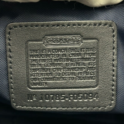 COACH コーチ ミニシグネチャー セカンドバッグ F05094 メンズ レディース ブラック お出かけ 中古 W４