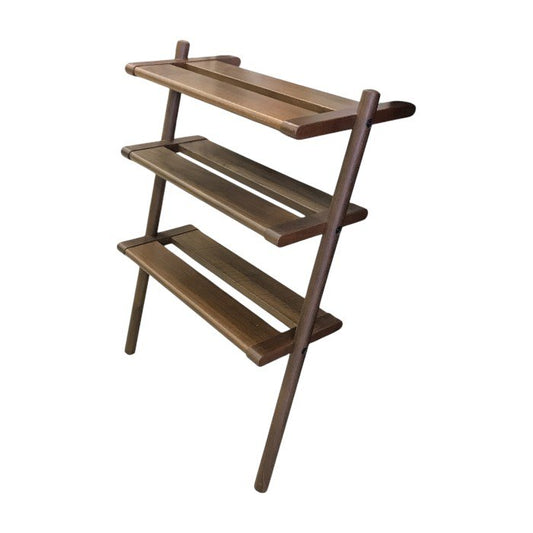 cosine コサイン シューラック 下駄箱 収納ラック シューズラック 立て掛け ウォルナット SR-04CW 中古 T1