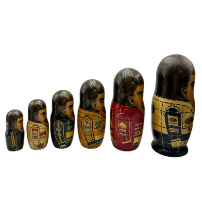 アイルトン・セナ マトリョーシカ 置物 インテリア レーシングドライバー F1 グッズ 中古 W４