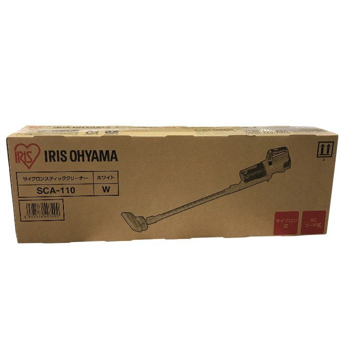 アイリスオーヤマ 掃除機 サイクロン スティッククリーナー SCA-110-W ホワイト 中古 Y1