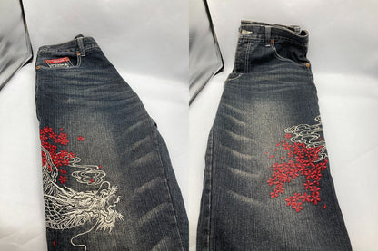 DOG TOWN ドッグタウン 黒龍 デニムパンツ DTB-3179 中古 D4