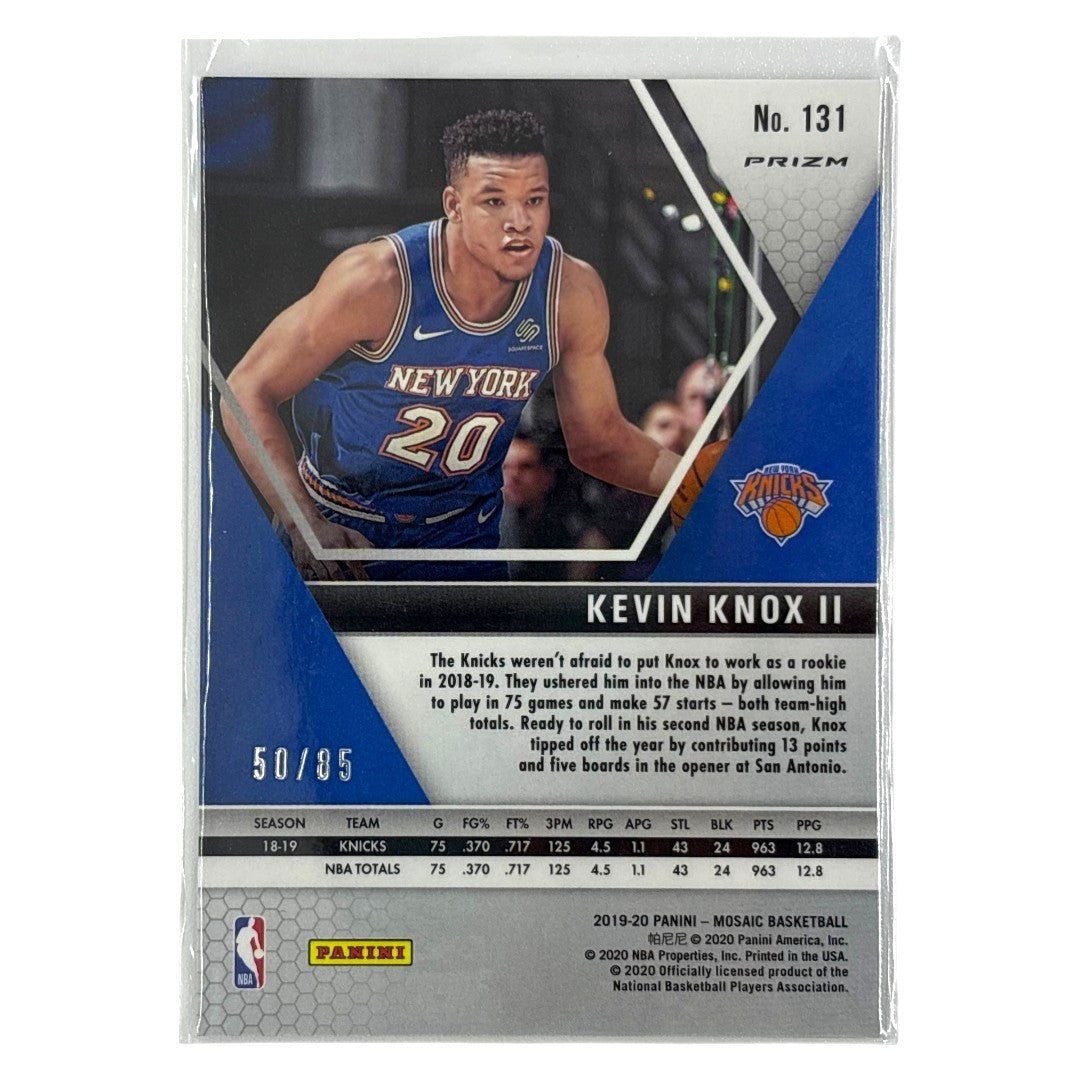 PANINI NBAカード MOSAIC PRIZM KEVIN KNOX II NEW YORK KNICKS /85 #131 中古 IT1