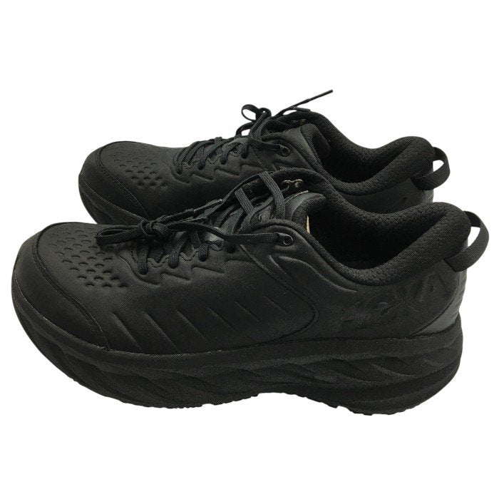 HOKA ONE ONE ホカ オネオネ ボンダイ BONDI SR BLACK 1110520 BBLC メンズ 厚底 ランニングシューズ アスレチックシューズ オールブラック 中古 Y4