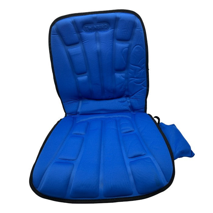 ツインバード シートマッサージャー ブルー EM-2537BL 医療機器認証番号：220AGBZX00097000 TWINBIRD マッサージ器 もも 腰 背中 中古 W４