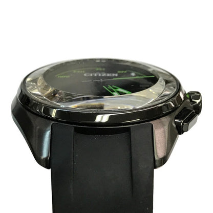 CITIZEN シチズン エコドライブ 腕時計 ユニセックス アナログ ソーラー Eco-Drive チタン Bluetooth ブラック/グレー W410MV-02 C 中古 T1