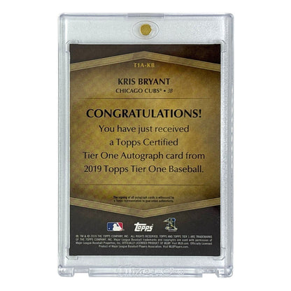 TOPPS MLBカード TIER ONE KRIS BRYANT CHICAGO CUBS /10 #T1A-KB 中古 IT1