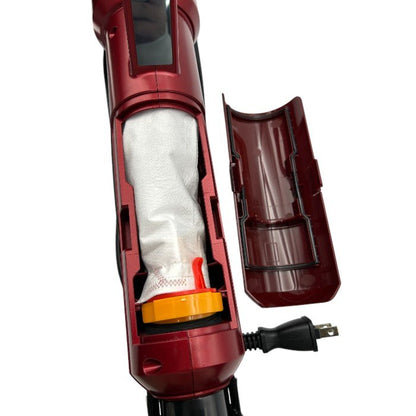 IRIS OHYAMA アイリスオーヤマ 紙パック式 スティッククリーナー フロアブラシタイプ レッド IC-SB3 掃除機 ACコード式 極細軽量 吸引仕事率70W 中古 W４