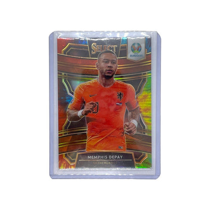 PANINI サッカーカード SELECT UEFA EURO PRIZM TIE DYE TERRACE MEMPHIS DEPAY NETHERLANDS 11/25 #92 中古 IT1