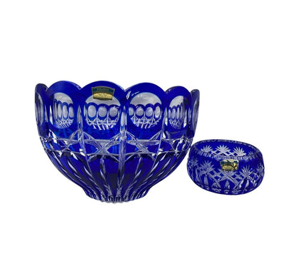 POLONIA ポロニア クリスタルガラス ボウル 2点セット 中古 D4