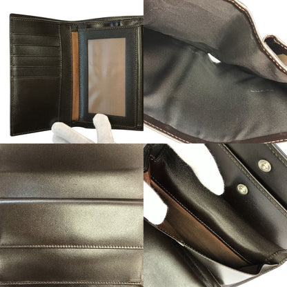 FENDI フェンディ 財布 レディース ズッカ柄 3つ折り 小銭入れ 定期入れ ブラウン 30858 中古 T1