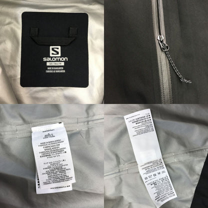 salomon サロモン GORE-TEX シェルジャケット メンズ ゴアテックス マウンテンパーカ 軽量 防水 ブラック Mサイズ C17865 中古 T1